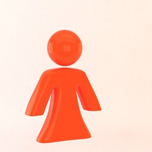 simple girl woman icon max