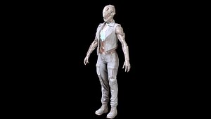 Cyborg Woman 3D model