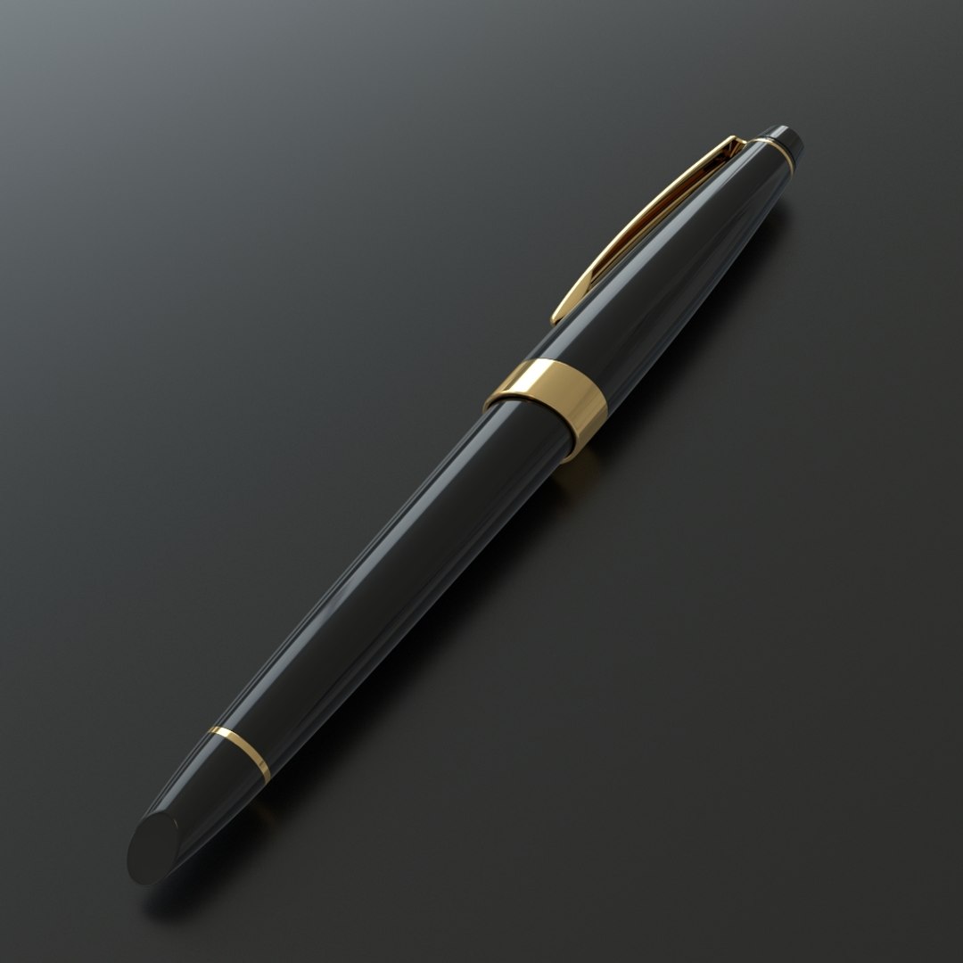 Luxury Fountain Pen Model - TurboSquid 1406880