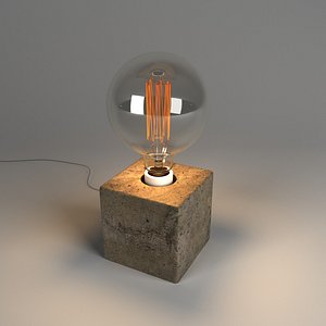 CUBE TABLE LAMP V-Ray