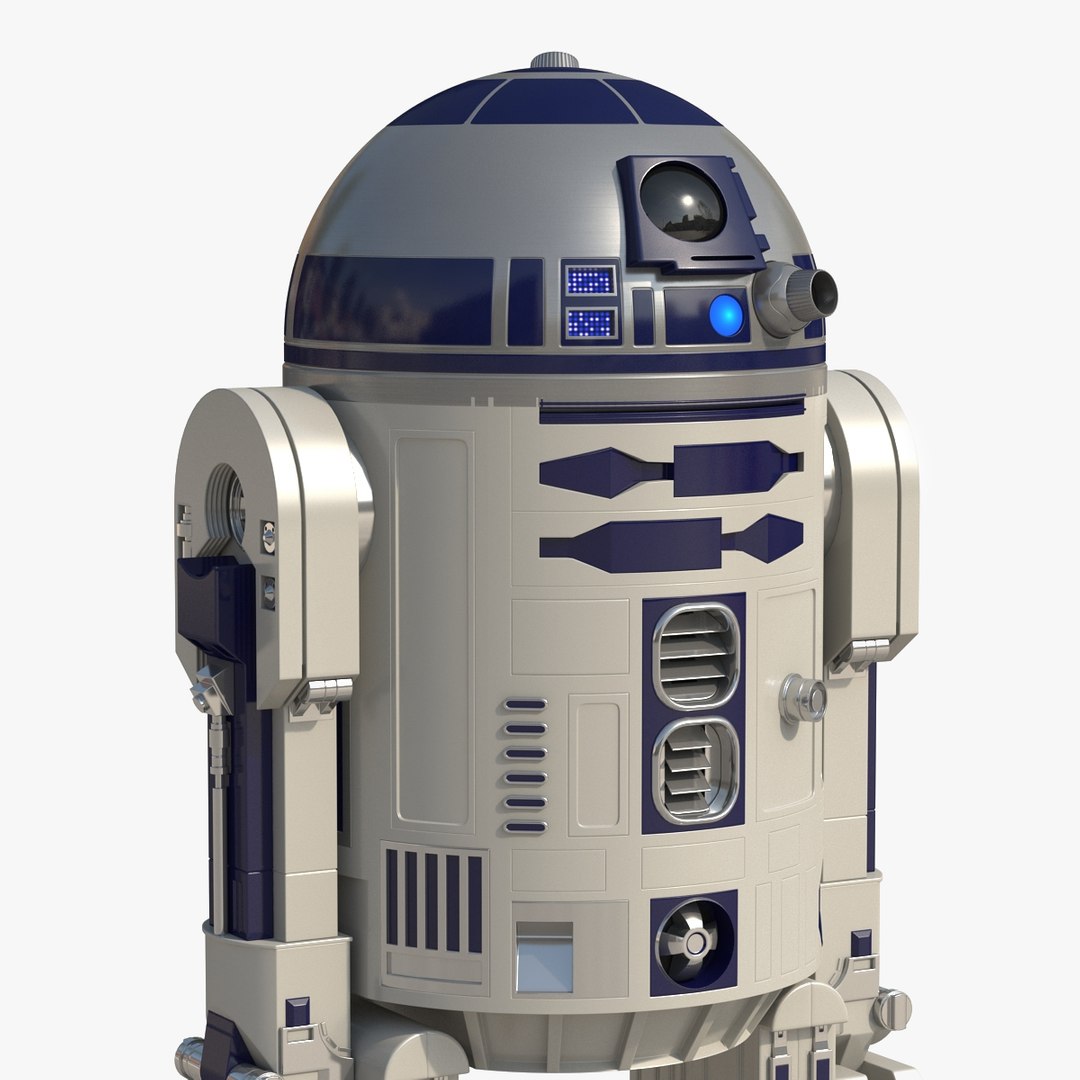 Star Wars Character R2 D2 Animated for Maya 3D model preview
