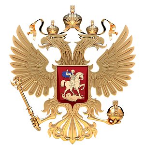 Coat of arms of Russia with eagle