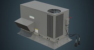 rooftop ac unit 2a 3D model