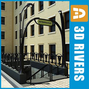 Paris metropolitan entrance by 3DRivers