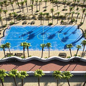 Basketball Outdoor Court 02