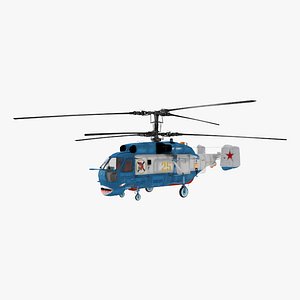 3d model kamov ka-27 military helicopter