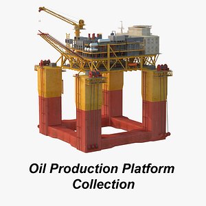 3D oil production platform set