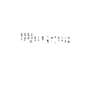 3D symbols2 ms mincho font