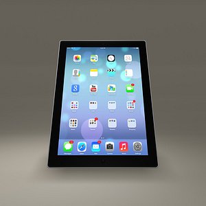 apple ipad tablet screen obj