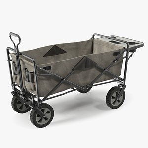 3D Grey Collapsible Wagon