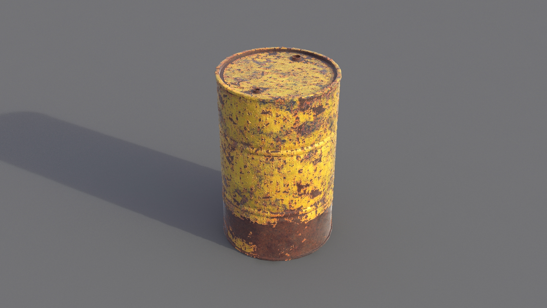 Oil Rusted Drum Model - TurboSquid 1573299