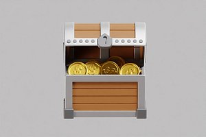 3D Treasure chest model