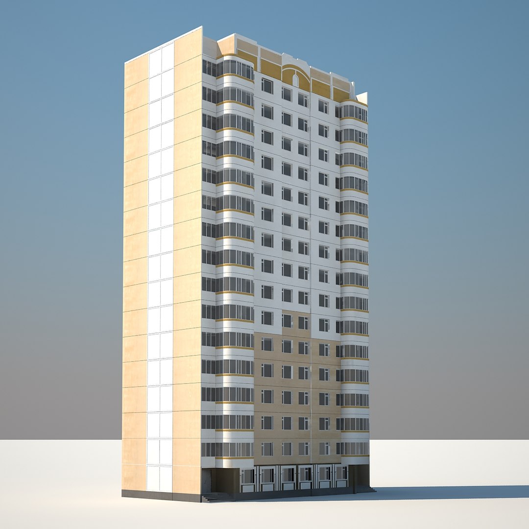 3d P 3 Moscow Building Model