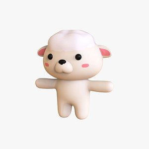 Character013 Chubby Sheep 3D