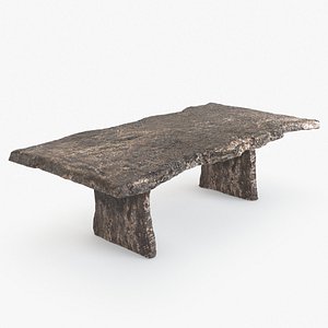 Ebonized Litchi Wood Server Table