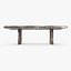 Ebonized Litchi Wood Server Table