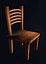Chaise en bois - Low Poly