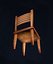 Chaise en bois - Low Poly