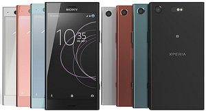 realistic sony xperia xz1 model