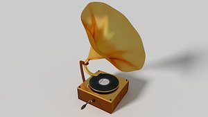 venyl record player 3D model
