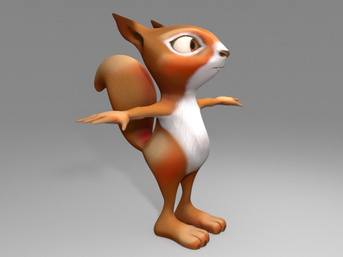 3D cartoon squirrel model - TurboSquid 1414854