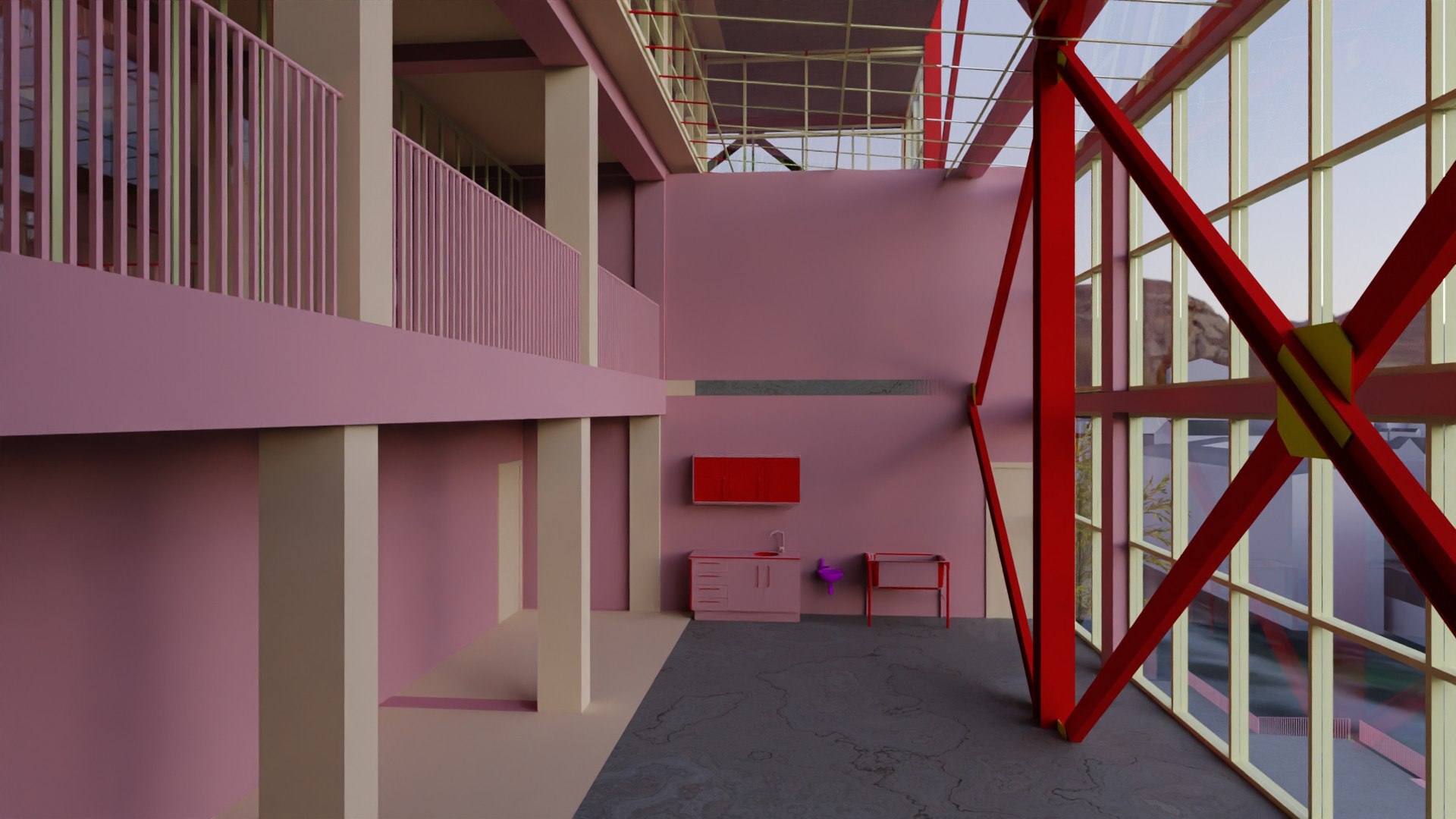 Detailed Mid-rise Mixed-use Building Scene 3D - TurboSquid 2061824
