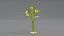 Fleur en verre jaune