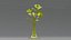 Fleur en verre jaune