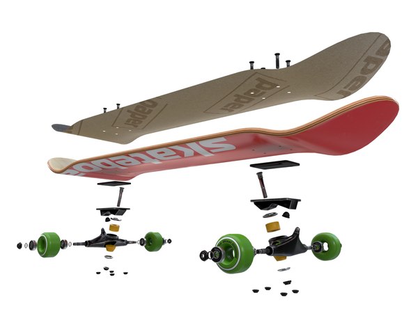 metal Employee Leninism 3D skateboard skate board - TurboSquid 1700025