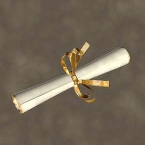 3d model diploma zipped