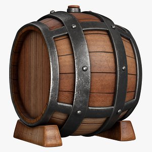 3D Cartoon Barrel