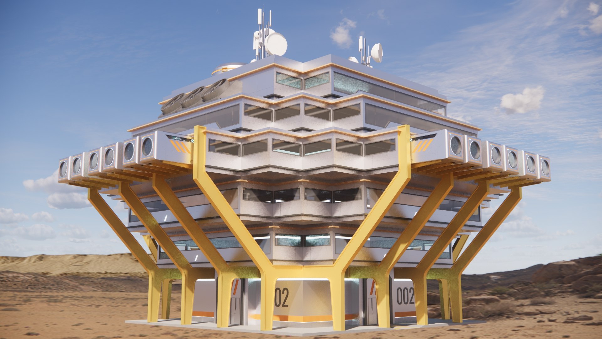 3D Sci-fi Laboratory Block 002 - TurboSquid 1861571