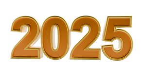 3D 3D Year 2025 Numbers Design 3D model