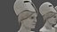 Low Poly Pallid Bust Of Pallas With PBR Materials