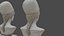 Low Poly Pallid Bust Of Pallas With PBR Materials