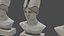 Low Poly Pallid Bust Of Pallas With PBR Materials