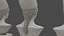 Low Poly Pallid Bust Of Pallas With PBR Materials
