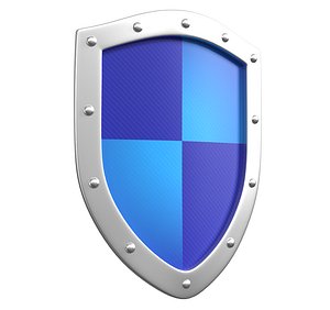 Shield Icon PBR 3D