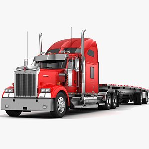 Kenworth W900 FlatBed Trailer
