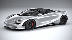 3D McLaren 750S Spider 2024