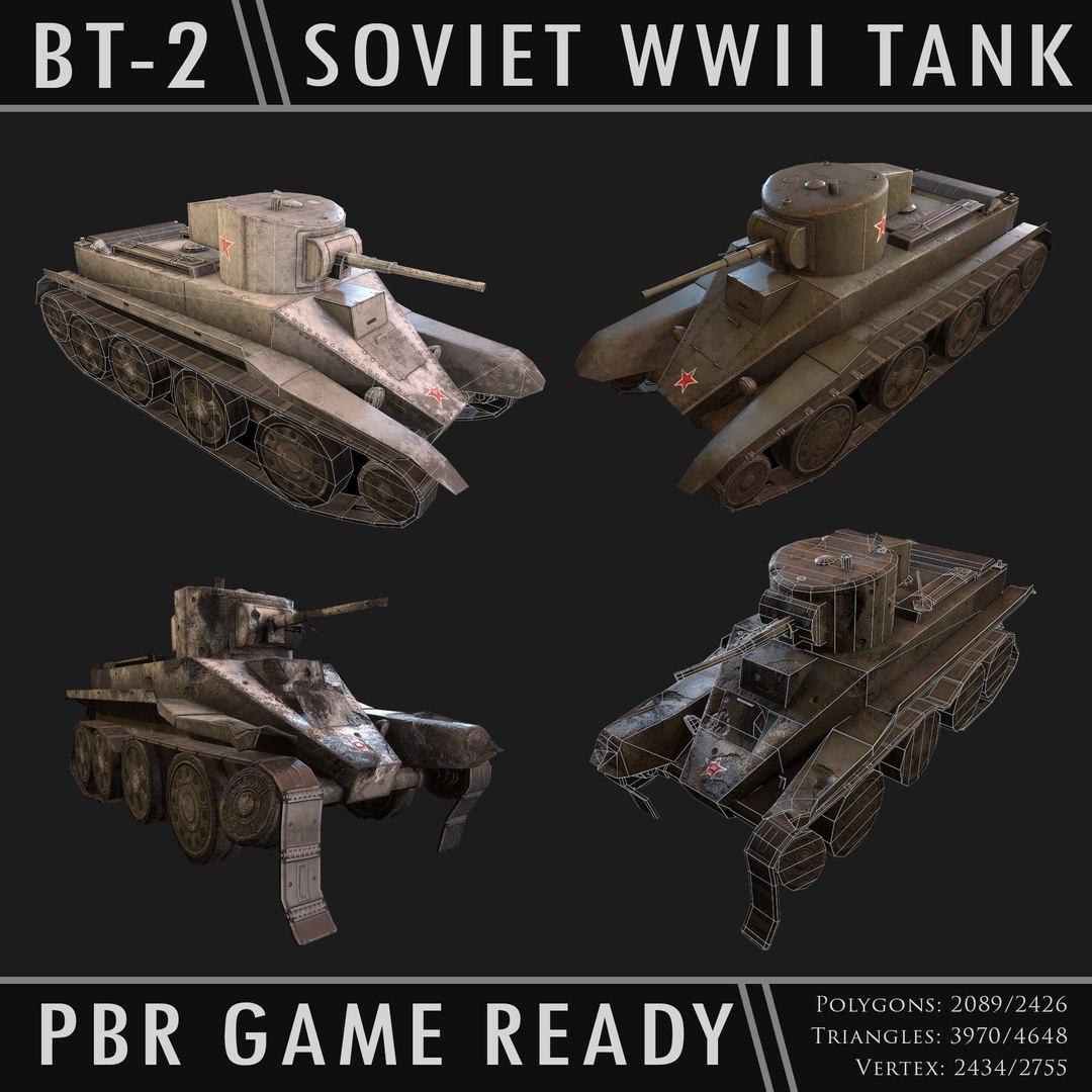 bt-2 pbr ready tank 3D model https://p.turbosquid.com/ts-thumb/ab/SREFYH/W0zYHq3p/bt2_thumbnail/png/1576194504/1920x1080/fit_q87/b3da32f3f41a56c91d90c0ba3bd55ff983bab51d/bt2_thumbnail.jpg