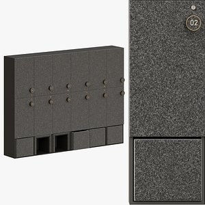 3D Locker02 model