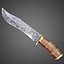 Damascus Steel Knife AAA PBR Game Ready Melee Asset