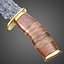 Damascus Steel Knife AAA PBR Game Ready Melee Asset