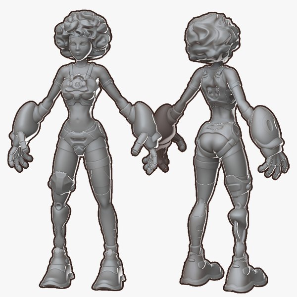Sci-fi Female- basemesh high-poly sculpt3Dモデル - TurboSquid 1953564