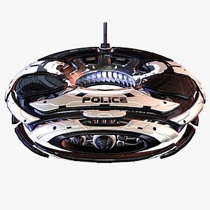 Sci-Fi Police Survailance Drone