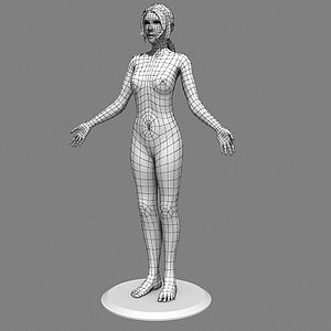 3d model female human