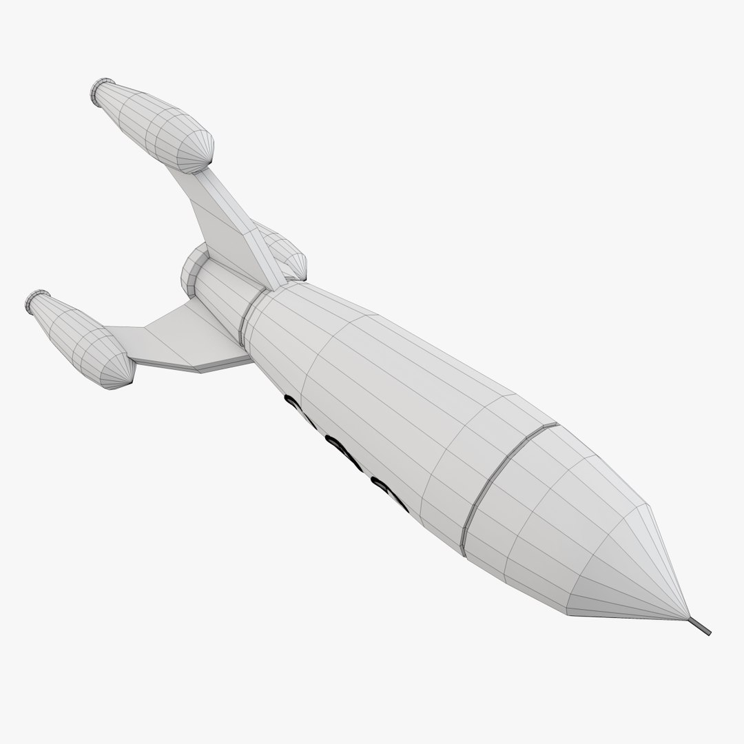 Rocket Ship 3d C4d