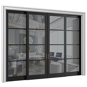 French Art Deco Sliding Modern Doors model