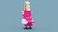 Cacatoès rose Voxel